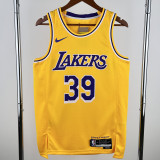 22-23 LAKERS HOWARD #39 Yellow Top Quality Hot Pressing NBA Jersey(圆领)