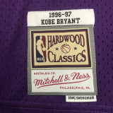 1996-97 LAKERS BRYANT #8 Purple Retro Top Quality Hot Pressing NBA Jersey(圆领）