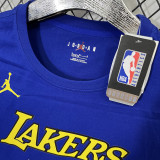 T183 Lakers Jordan JAMES #23 Blue High Quality Casual T-Shirt