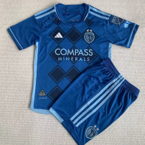 24-25 Sporting Kansas City Away Kids Soccer Jersey (带章)