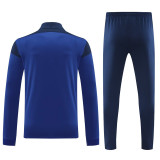 2024 JOM Fancy blue Half Pull Tracksuit #810(半拉链)