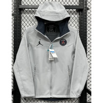 24-25 PSG Jordan Grey Outdoor Jackets #RK901冲锋衣