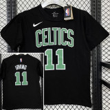 T167 CELTICS IRVING #11 Black High Quality Casual T-Shirt