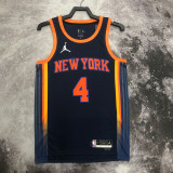 22-23 KNICKS ROSE #4 Black Top Quality Hot Pressing NBA Jersey (Trapeze Edition) 飞人版