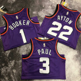 22-23 SUNS PAUL #3 Purple Top Quality Hot Pressing NBA Jersey (Retro Logo)