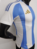 24-25  Argentina Home Player Version Soccer Jersey #CA