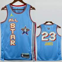 25-26 ALL-STAR JAMES #23 Light blue Top Quality Hot Pressing NBA Jersey