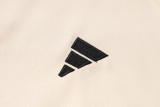 24-25 Argentina Beige Hoodie Half Pull Tracksuit #F592半拉连帽