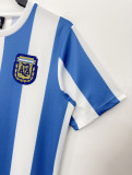 1986 Argentina Home Retro Soccer Jersey