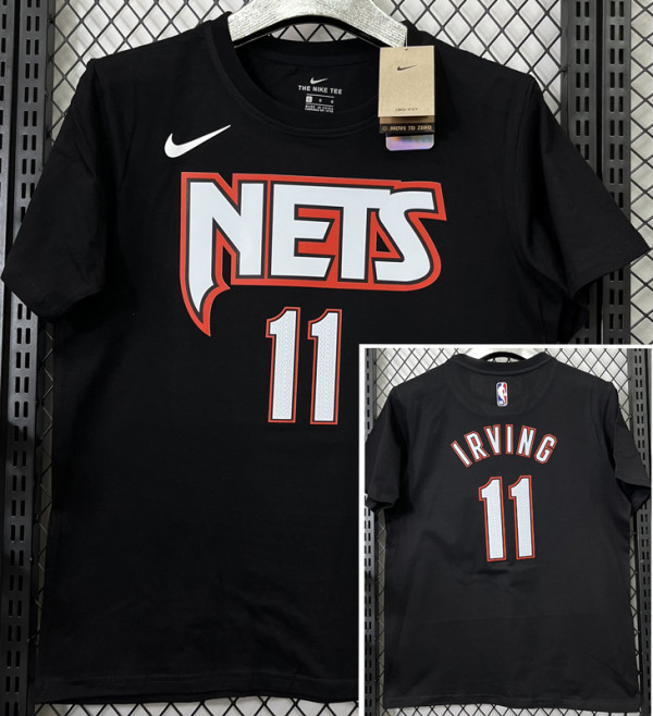 T201 Nets IRVING #11 Black High Quality Casual T-Shirt