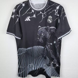 24-25 RMA Black Special Edition Fans Soccer Jersey #豹