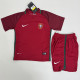 2016 Portugal Home Kids Retro Soccer Jersey