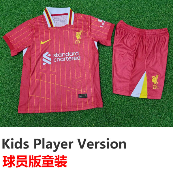 24-25 LIV Home Kids Player Version Soccer Jersey (球员童装)