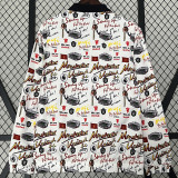 23-24 Man Utd White & Black Double Sided Windbreaker (双面风衣)