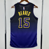 24-25 LAKERS REAVES #15 Royal blue City Edition Top Quality Hot Pressing NBA Jersey