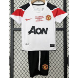 2010-2011 Man Utd Away Kids Retro Soccer Jersey (带决赛字)