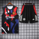 25-26 Man Utd Black Tank top and shorts suit