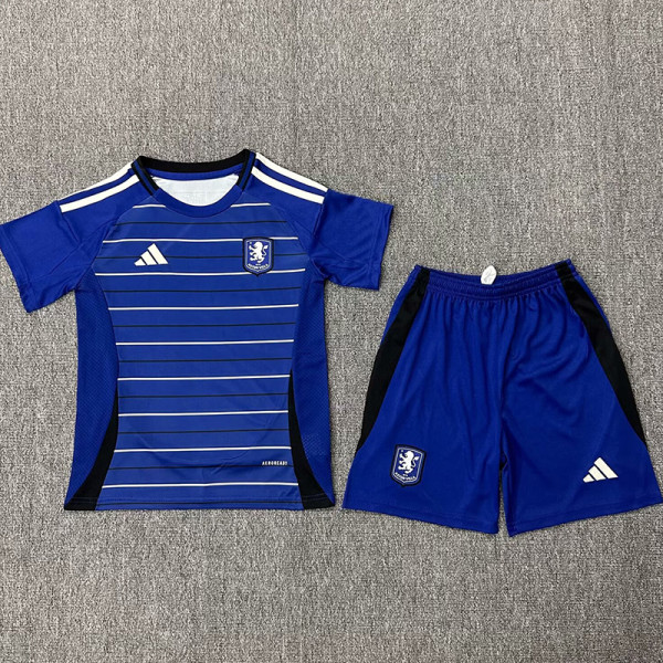 24-25 Aston Villa Third Kids Soccer Jersey