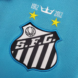 2012-2013 Santos FC Blue Retro Soccer Jersey