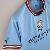22-23 Man City Home Fans Soccer Jersey
