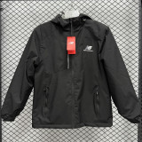 2024 NB Velvet Thickened warm Black Outdoor Jackets #F8加绒冲锋衣