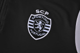24-25 Sporting Lisbon Black Half Pull Tracksuit (半拉链)