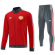 24-25 Man Utd Red Jacket Tracksuit