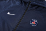 24-25 PSG Royal blue Hoodie Jacket Tracksuit #01