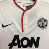 2012-2013 Man Utd Away White Retro Soccer Jersey