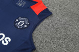 24-25 Man Utd BlueTank top and shorts suit