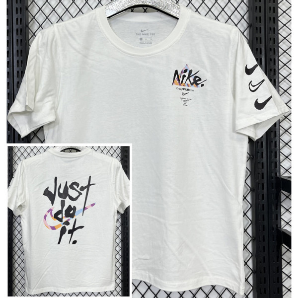 T158 NK White High Quality Casual T-Shirt