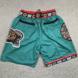 Grizzlies Green City Edition Top Quality NBA Pocket Pants #灰熊队