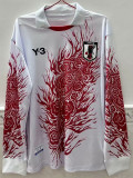 24-25 Japan 火焰Y3 White Special Edition Long Sleeve Soccer Jersey (长袖)