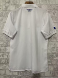 2023 France White Rugby Polo Short Sleeve