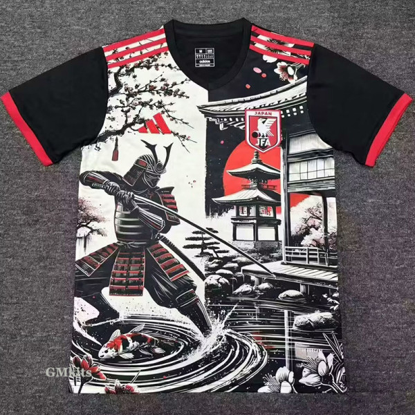24-25 Japan Black Special Edition Fans Training Shirts *长刀武士