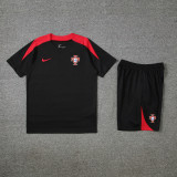 24-25 Portugal Black Training Short Suit