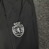 24-25 Sporting Lisbon Black Jacket Tracksuit