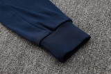 24-25 France Royal blue Hoodie Half Pull Tracksuit #F591半拉连帽