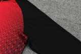 2024 JOM Red Black Half Pull Tracksuit #811(半拉链)
