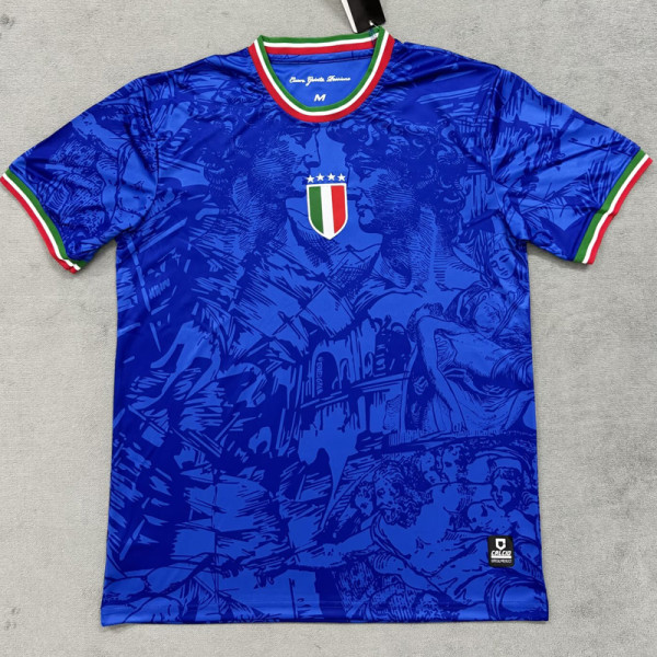 24-25 Italy Blue Special Edition Fans Soccer Jersey