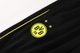 24-25 Dortmund Black Hoodie Jacket Tracksuit #02