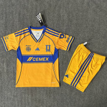 25-26 Tigres UANL Home Kids Soccer Jersey