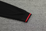 2024 JOM Red Black Half Pull Tracksuit #811(半拉链)