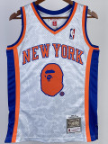 2023 Knicks & BAPE #93 White Top Quality Hot Pressing NBA Jersey(猿人头)