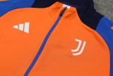 24-25 JUV Grey Orange Jacket Tracksuit
