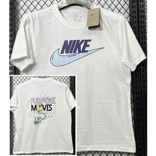 T212 NK White High Quality Casual T-Shirt #蓝标