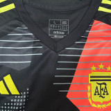 24-25 Argentina Black Grey GoalKeeper Fans Soccer Jersey