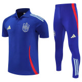 25-26 Spain Fancy blue Polo Tracksuit