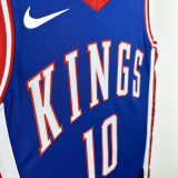 24-25 Kings DEROZAN #10 Blue City Edition Top Quality Hot Pressing NBA Jersey
