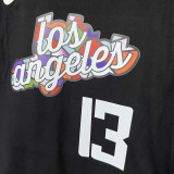 T263 Clippers GEORGE #13 Black High Quality Casual T-Shirt